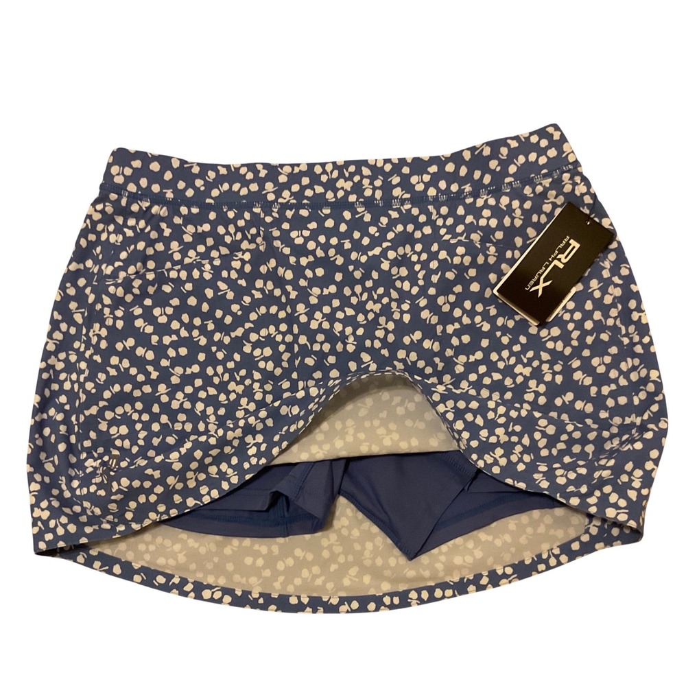 RLX Ralph Lauren Women's Golf Skort Navy White Floral Print Built-in Short XS - Picture 2 of 10